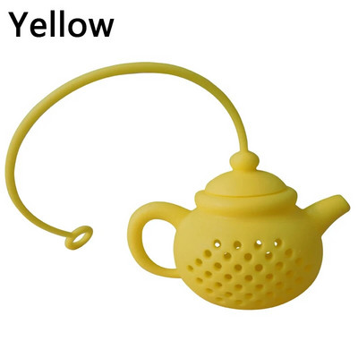 Αξεσουάρ τσαγιού Creative Gadget Teapot Diffuser Repeatable Strainer Tea Bag Filter Diffuser σε σχήμα τσαγιού σιλικόνης