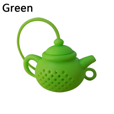 Αξεσουάρ τσαγιού Creative Gadget Teapot Diffuser Repeatable Strainer Tea Bag Filter Diffuser σε σχήμα τσαγιού σιλικόνης