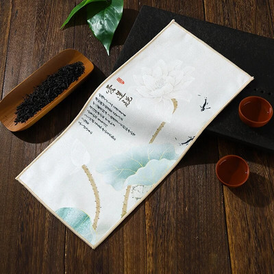 Oslikana u kineskom stilu, debela dvostrana kuhinjska krpa Kreativni vrhunski pribor za pribor za čaj Podmetači za stol Profesionalna čajna salvetaLC623