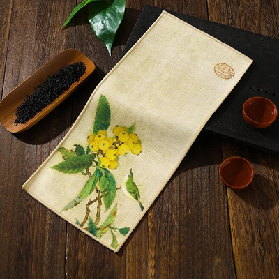Oslikana u kineskom stilu, debela dvostrana kuhinjska krpa Kreativni vrhunski pribor za pribor za čaj Podmetači za stol Profesionalna čajna salvetaLC623