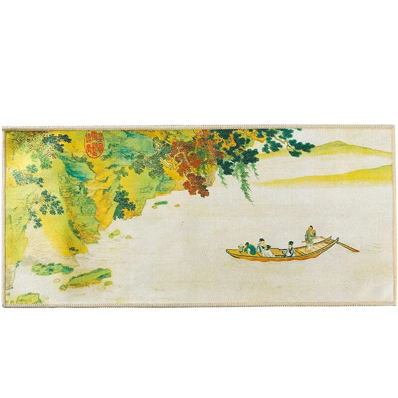 Oslikana u kineskom stilu, debela dvostrana kuhinjska krpa Kreativni vrhunski pribor za pribor za čaj Podmetači za stol Profesionalna čajna salvetaLC623