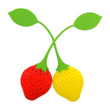 Strawberry Design Loose Tea Strainer Loose Herbal Spice Infuser Filter Diffuser Creative Bar Tools Kitchen Accessori