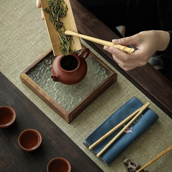 2023 Нова китайска древна живопис Чаена подложка Творческа покривка за маса Чаена пътека Аксесоари Водопоглъщаща чайна кърпа Инструменти за чай LE781