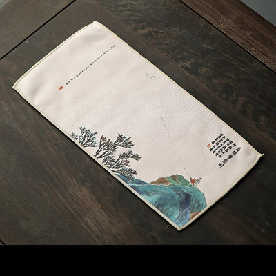 2023. aasta uus Hiina iidne maalimine teealus Loominguline laudlina teetee tarvikud vett imavad teekangast teetööriistad LE781