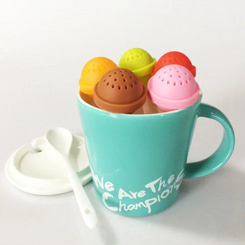 Creative Lollipop Shape Silicon Sweet Tea Infuser Candy Lollipop Loose Leaf Mug Strainer Cup Steeper for Tea & Coffee Drinkware