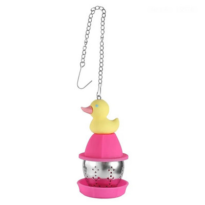 Cartoon Cute Tea Infuser Vürtsfilter karu kass Duck Rose Rabblt teepakk Lehtede hajuti Teenõu sõel Taimsed tarvikud Teekeetja