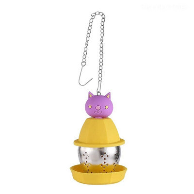 Cartoon Cute Tea Infuser Vürtsfilter karu kass Duck Rose Rabblt teepakk Lehtede hajuti Teenõu sõel Taimsed tarvikud Teekeetja