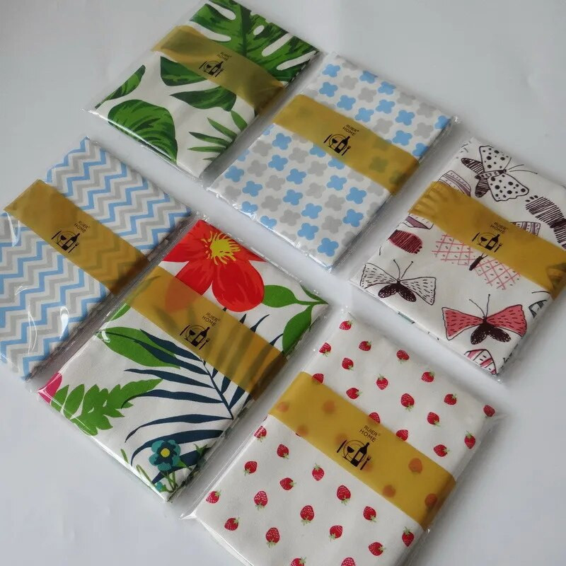 1 τεμ 40x60cm βαμβακερό πολύχρωμο εμπριμέ πετσέτα κουζίνας Τραπέζι πετσέτα υφασμάτινο χριστουγεννιάτικο πάρτι Πρωτοχρονιάτικο Δώρο