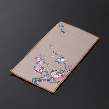 Υψηλής ποιότητας ζωγραφισμένες χαρτοπετσέτες τσαγιού αξεσουάρ κινέζικου τσαγιού Πολυλειτουργική πετσέτα τσαγιού που απορροφά νερό