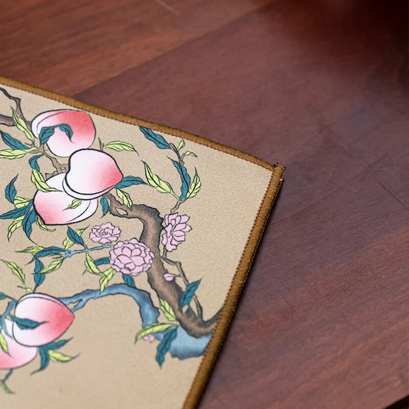 Vrhunski oslikani kuhinjski ubrusi Kineski pribor za čaj Višenamjenski kuhinjski ručnik koji upija vodu, starinski stil, zadebljani