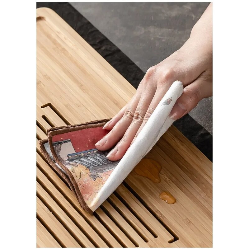 Obojana pamučna kuhinjska krpa, upijajuća krpa, zadebljana krpa za čišćenje stola, krpa za čišćenje kućanske kuhinje