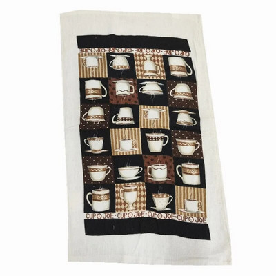 1vnt 40x70cm Vintažinių gėlių tašku margintas medvilninis arbatos rankšluostis virtuvės rankšluostis Vandenį sugeriantis valymo audinys Namų vakarėlio dovana