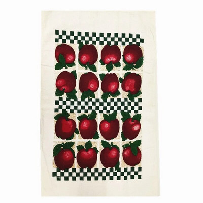 1vnt 40x70cm Vintažinių gėlių tašku margintas medvilninis arbatos rankšluostis virtuvės rankšluostis Vandenį sugeriantis valymo audinys Namų vakarėlio dovana