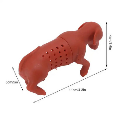 Silikoonist tee infusioon armas looma kujuga painduv silikoonist teesõel Filtri difuusor järsem lahtise tee jaoks kodukontori jaoks
