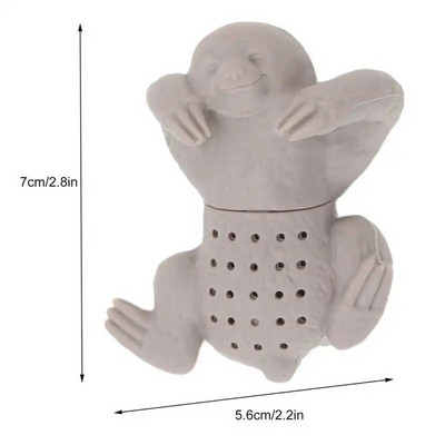 Silikoonist tee infusioon armas looma kujuga painduv silikoonist teesõel Filtri difuusor järsem lahtise tee jaoks kodukontori jaoks