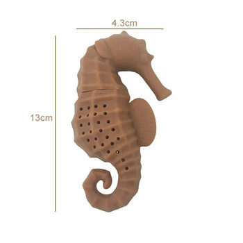 Hippocampus Silicone Strainer Creative Tea Bags Filter Animal Tea Infuser for Coffee Loose Tea Teaware Δώρο για εραστές