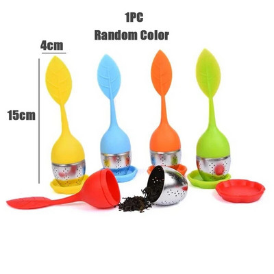 Hippocampuse silikoonsõel Loomingulised teekotid Filtriga loomatee infusioon kohvi jaoks lahtise tee teenõu kingitus armastajatele