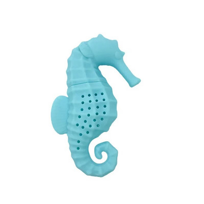 Hippocampuse silikoonsõel Loomingulised teekotid Filtriga loomatee infusioon kohvi jaoks lahtise tee teenõu kingitus armastajatele