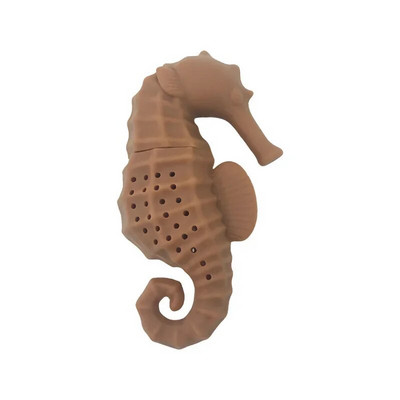 Hippocampuse silikoonsõel Loomingulised teekotid Filtriga loomatee infusioon kohvi jaoks lahtise tee teenõu kingitus armastajatele