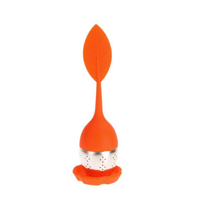 Infuser za čaj od listova od nehrđajućeg čelika Silikonska ručka Cha Cjedilo Teaware Filter za začine Difuzor za kavu Sito Kuhinjski pribor