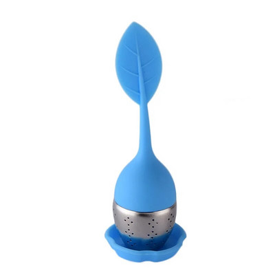 Infuser za čaj od listova od nehrđajućeg čelika Silikonska ručka Cha Cjedilo Teaware Filter za začine Difuzor za kavu Sito Kuhinjski pribor