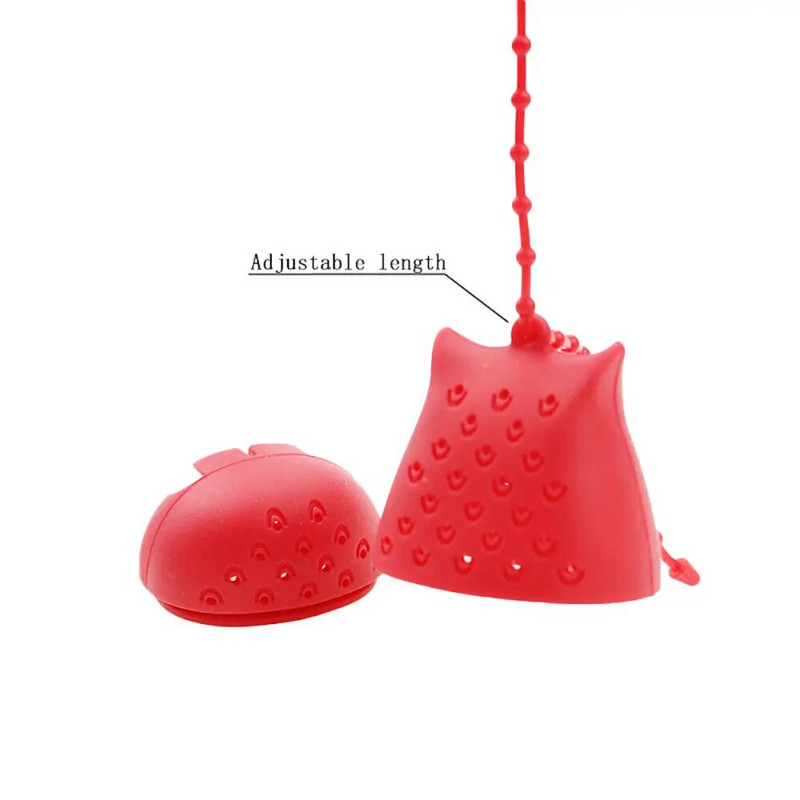 Silikoonist maailm Öökulli tee kurn Teepakid Toidukvaliteediga silikoonist lehed tee infusioonifilter difuusor teefiltri tööriist Teetassi tarvikud