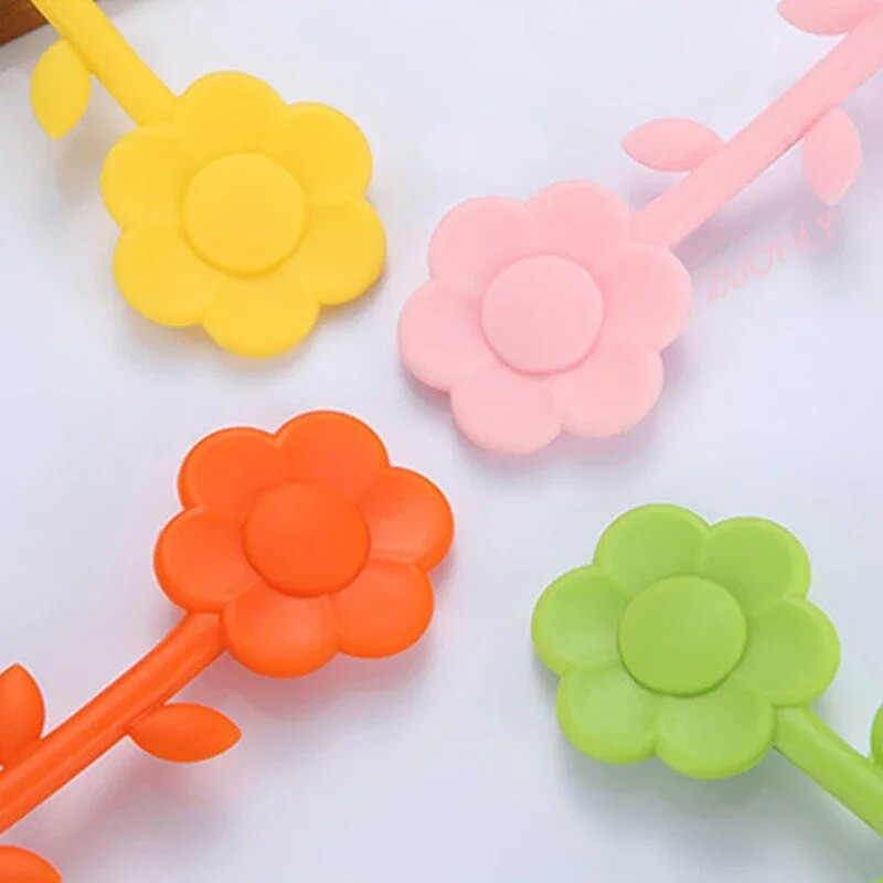 Uus päevalille silikoontee infusioonisõel peene võrguga toidukvaliteediga tee lekkefilter teekeetja Lillepoti disainiga mitmevärviline teenõu