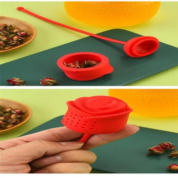 Чайник Нова креативна цедка за чаени листа Торбичка за чай Подвижен филтър за чай Силиконов филтър за чай Многоцветни допълнителни инструменти за приготвяне на чай