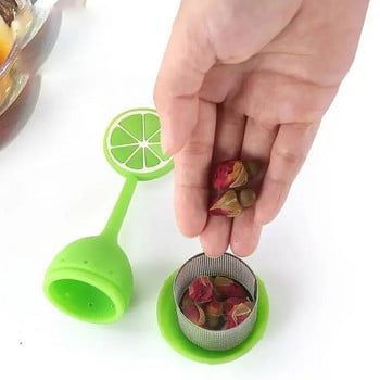 Καρπούζι Κάκτος Λεμόνι Flamingo Pineapple Silicone Tea Infuser Σούπα με λεπτό πλέγμα Tea Leak Filter Tea Maker Flower Pot Teaware