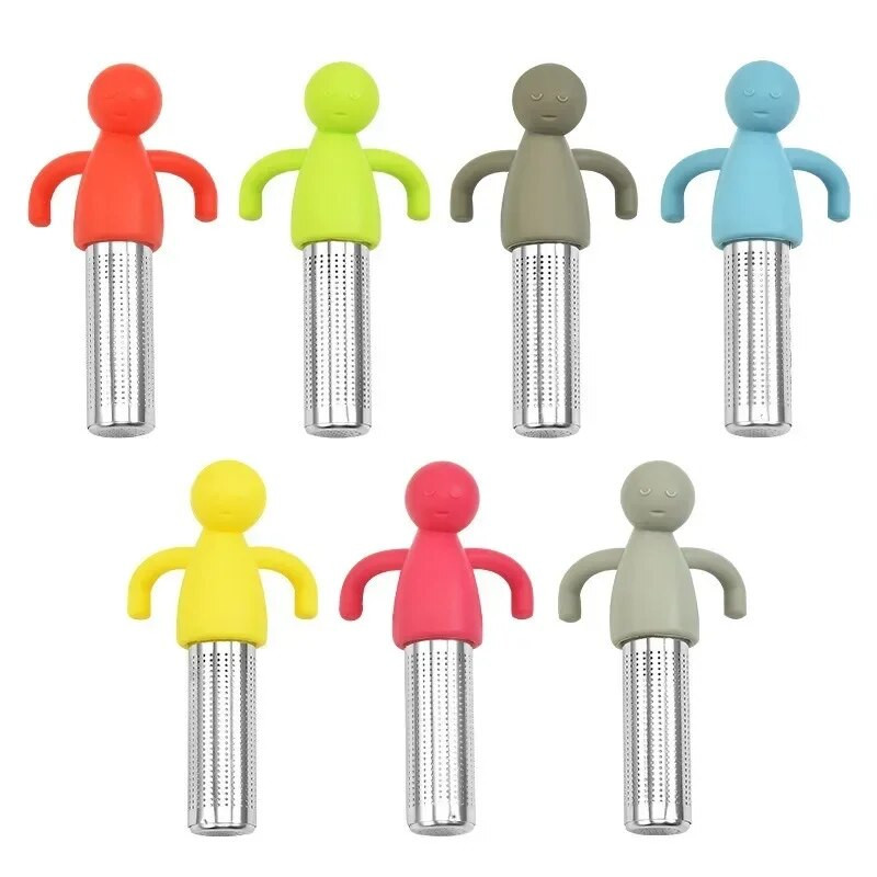 Naujas humanoidinio filtro arbatos užpiltuvas Nerūdijančio plieno filtras Arbatos infuzinis arbatos filtras kūrybingas stiklas