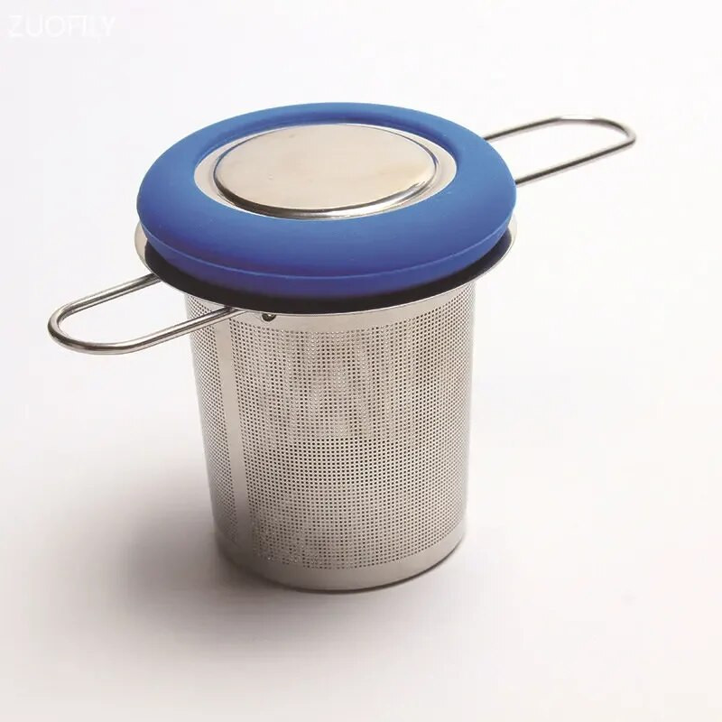 Infuzor de ceai cu mâner pliabil, din oțel inoxidabil, filtrare de cafea, strecurătoare de condimente, ochiuri de ceai, accesorii de bucătărie, portabile în aer liber