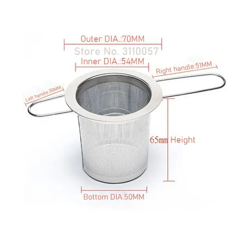 Infuzor de ceai cu mâner pliabil, din oțel inoxidabil, filtrare de cafea, strecurătoare de condimente, ochiuri de ceai, accesorii de bucătărie, portabile în aer liber