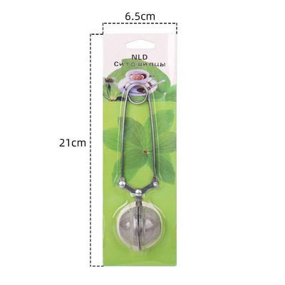 Tea Infuser Rozsdamentes acél teatartozékok Diffúzor teáskanna teához egy csésze gömbben Gyógynövény fűszerszűrő Diffúzor fogantyú teagolyó