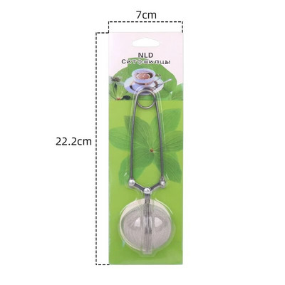 Tea Infuser Rozsdamentes acél teatartozékok Diffúzor teáskanna teához egy csésze gömbben Gyógynövény fűszerszűrő Diffúzor fogantyú teagolyó