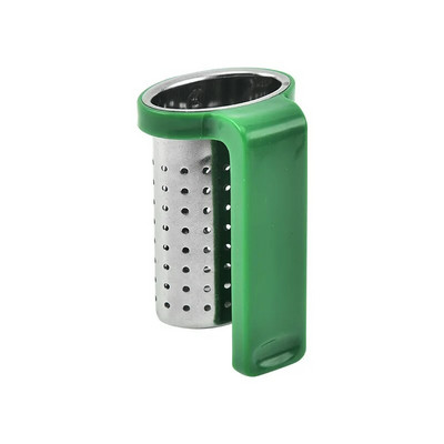 1 tk Creative Tea Infusers Kurnad Roostevabast terasest sõel käepidemega riidepuu Infusioonid Teenõud Lehtede Filter Köögitarvikud