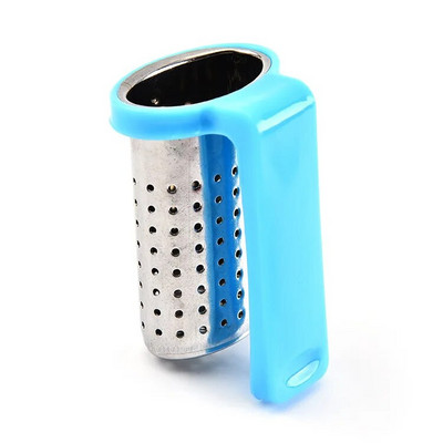 1 tk Creative Tea Infusers Kurnad Roostevabast terasest sõel käepidemega riidepuu Infusioonid Teenõud Lehtede Filter Köögitarvikud