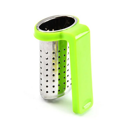 1 tk Creative Tea Infusers Kurnad Roostevabast terasest sõel käepidemega riidepuu Infusioonid Teenõud Lehtede Filter Köögitarvikud