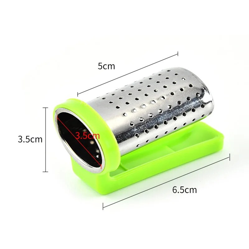 1 tk Creative Tea Infusers Kurnad Roostevabast terasest sõel käepidemega riidepuu Infusioonid Teenõud Lehtede Filter Köögitarvikud