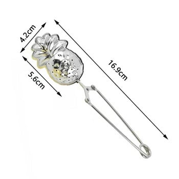 Телескопична топка за настойка за чай Цедка за чай от неръждаема стомана Мрежа Филтър за чаена лъжичка Метална цедка за торбичка за чай с насипни листа Цедка за кухненски прибори за чай