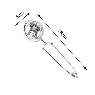 Teleskoopne palliga teejooks roostevabast terasest teesõel võrgusilma teelusikatäis Filter Metallist lahtiste lehtede teekoti sõel Köögisõel