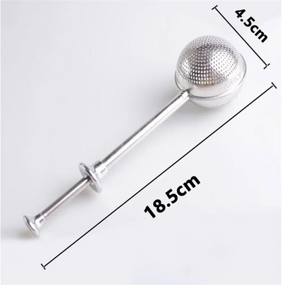 Teleskoopne palliga teejooks roostevabast terasest teesõel võrgusilma teelusikatäis Filter Metallist lahtiste lehtede teekoti sõel Köögisõel