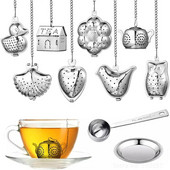 Nova posuda za natapanje čaja od nehrđajućeg čelika Čajnik/sova/patka/bundeva Posuda za začine Cjedilo za čaj Biljni filtar Pribor za pribor za čaj Kuhinjski alati