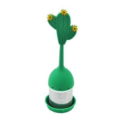 Επαναχρησιμοποιήσιμος εγχυτήρας τσαγιού σιλικόνης από ανοξείδωτο ατσάλι με πλέγμα μπαχαρικών καρυκευμάτων καφέ Σούπα φίλτρου Σακούλα φίλτρου Διαχύτης τσαγιού κουζίνας