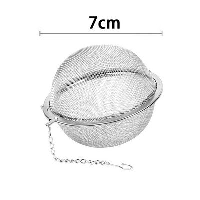 1 vnt.-5 vnt. nerūdijančio plieno prieskonių arbatos kamuoliukas arbatos infuzinis sferinis fiksavimo sietelis tinklelio infuzinis arbatos filtro sieteliai Virtuvės įrankiai