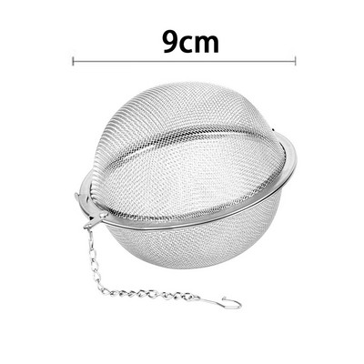 1 vnt.-5 vnt. nerūdijančio plieno prieskonių arbatos kamuoliukas arbatos infuzinis sferinis fiksavimo sietelis tinklelio infuzinis arbatos filtro sieteliai Virtuvės įrankiai