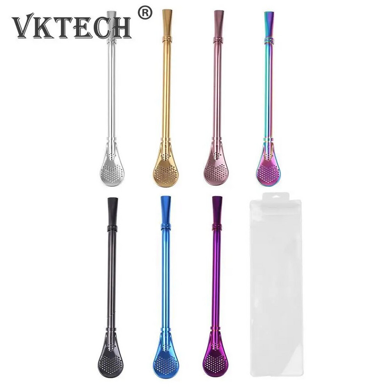 Nerūdijančio plieno geriamojo šiaudelio arbatos filtras Rankų darbo Yerba Mate arbatos sietelis Moliūgų plaunamas geriamųjų šiaudelių arbatos įrankis