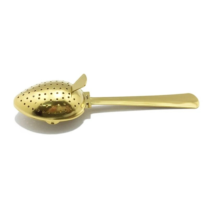 Φορητό Loose Leaf Tea Steeper Mesh Strainer Tea Infuser Φίλτρο κουτάλι ανοξείδωτο