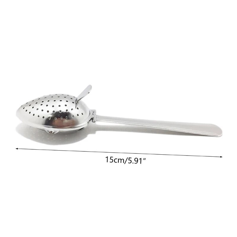 Φορητό Loose Leaf Tea Steeper Mesh Strainer Tea Infuser Φίλτρο κουτάλι ανοξείδωτο