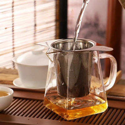 Infuzor de ceai Tavă pentru ceainic Filtru de ceai din oțel inoxidabil Filtru de cafea Accesorii pentru ceai Ustensile de bucătărie Infuzoare Scurgere de ceai