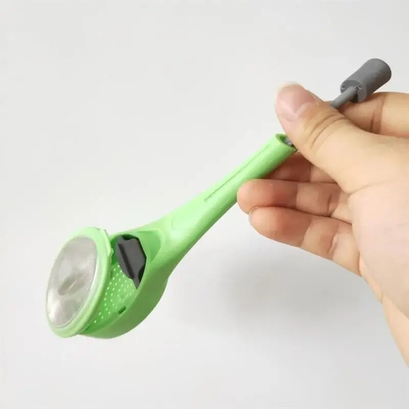 Tee infusioonikolb Sisseehitatud kolb Tervisliku intensiivse maitsega korduvkasutatav teekott Plastikust tee- ja kohvisõel Mõõtke keeris Järsk segamine ja pressimine